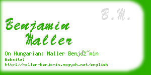 benjamin maller business card